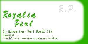 rozalia perl business card